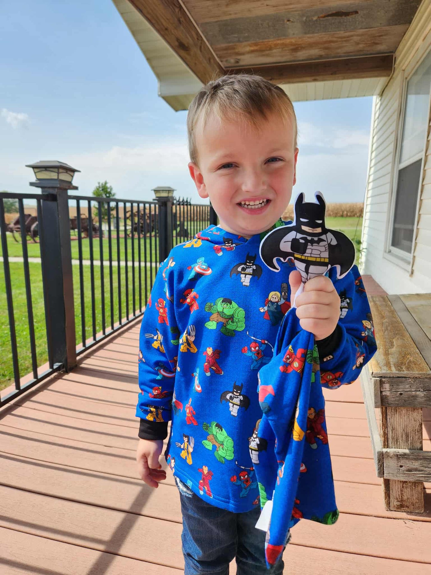 Block City Heroes Large Pillow Puppet Lovey