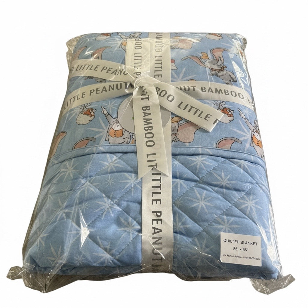 Tiny but Mighty 65x85 French Terry Quilted Blanket