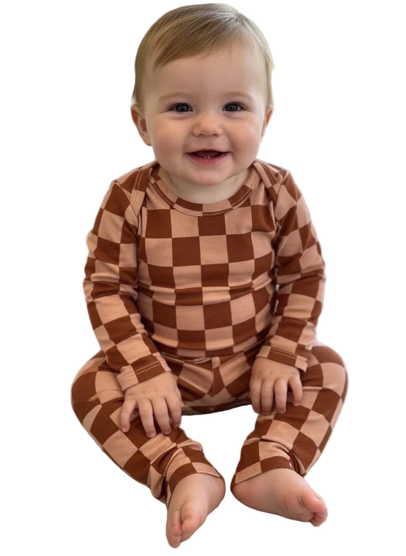 Pumpkin Spice Long Sleeve Onesie and Pants Set