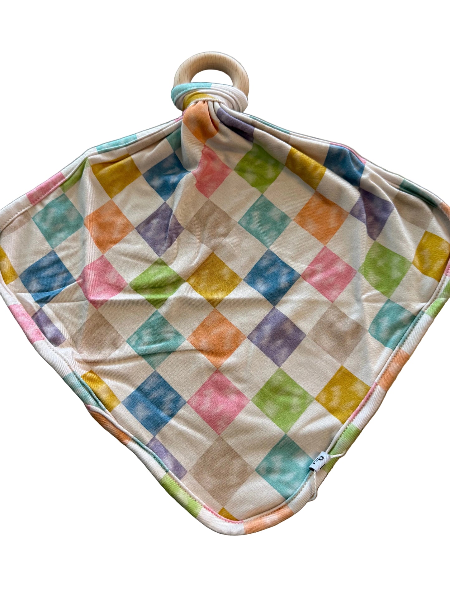 Spring Checks Wooden Lovey