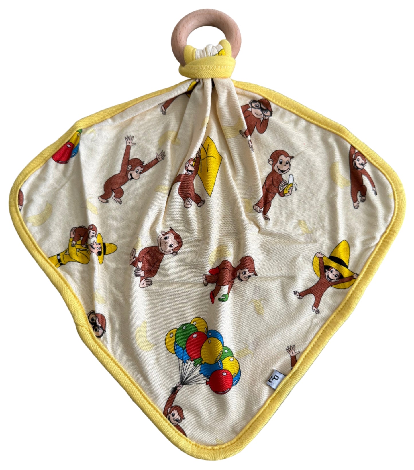 Monkey on the Loose Wooden Ring Lovey