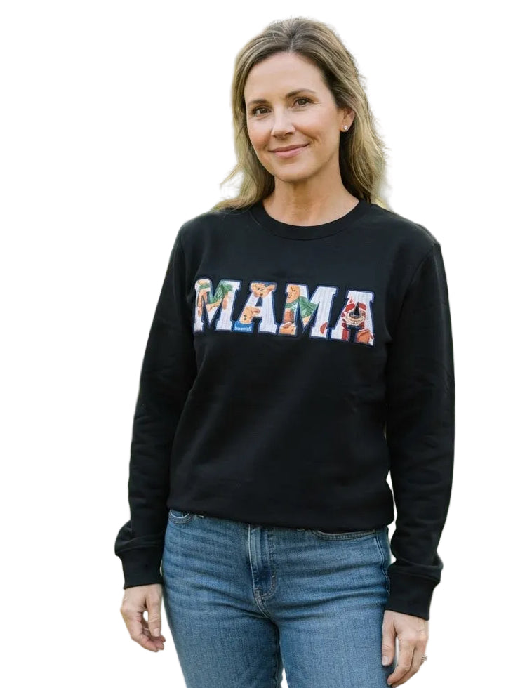Teddy Touchdown MAMA Crewneck