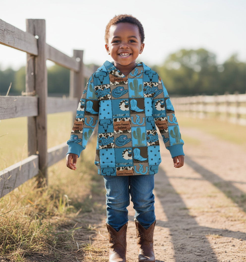 Little Peanut Saloon Child Hoodie Lounge Sweatshirt