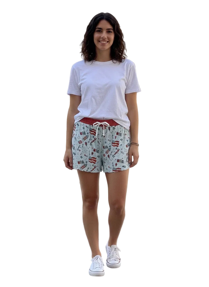 Little Firecracker Womens Shorts