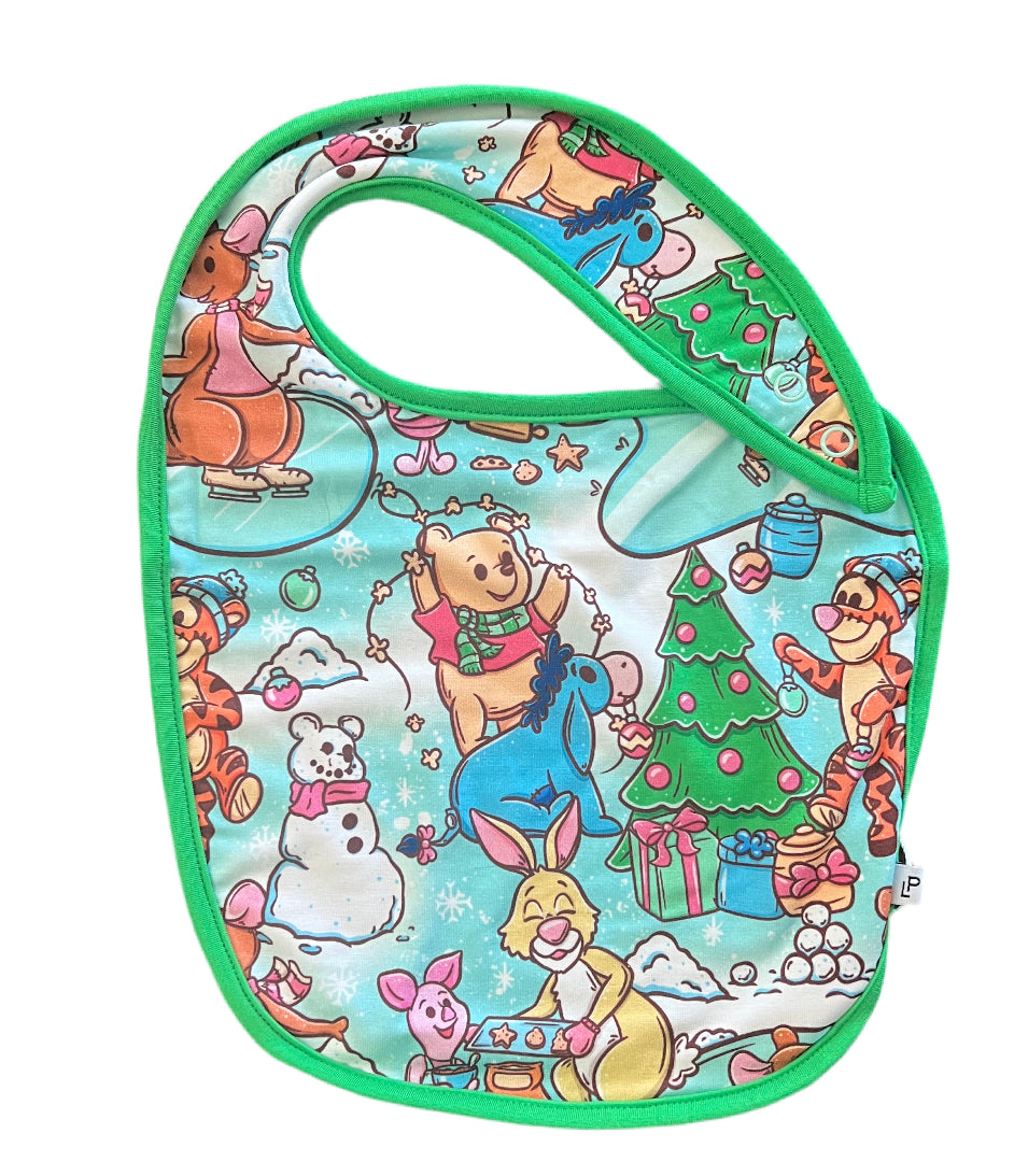 Bear and Friends Christmas Bib