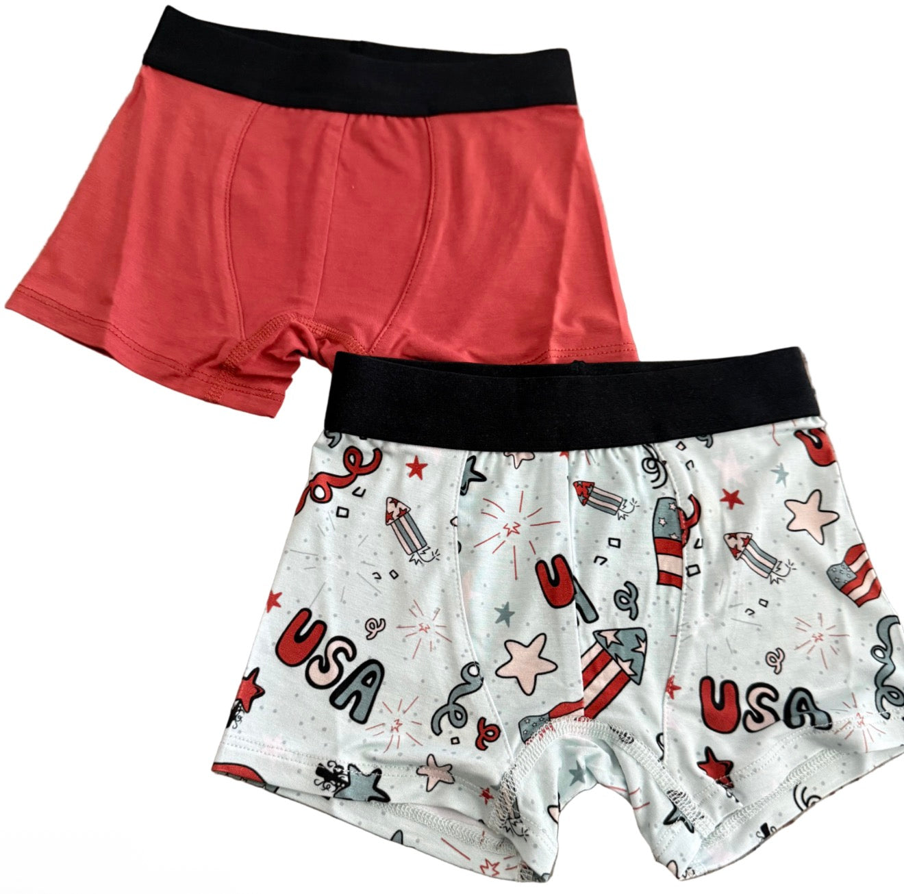 Little Firecracker Bamboo Boxers 2 Pack