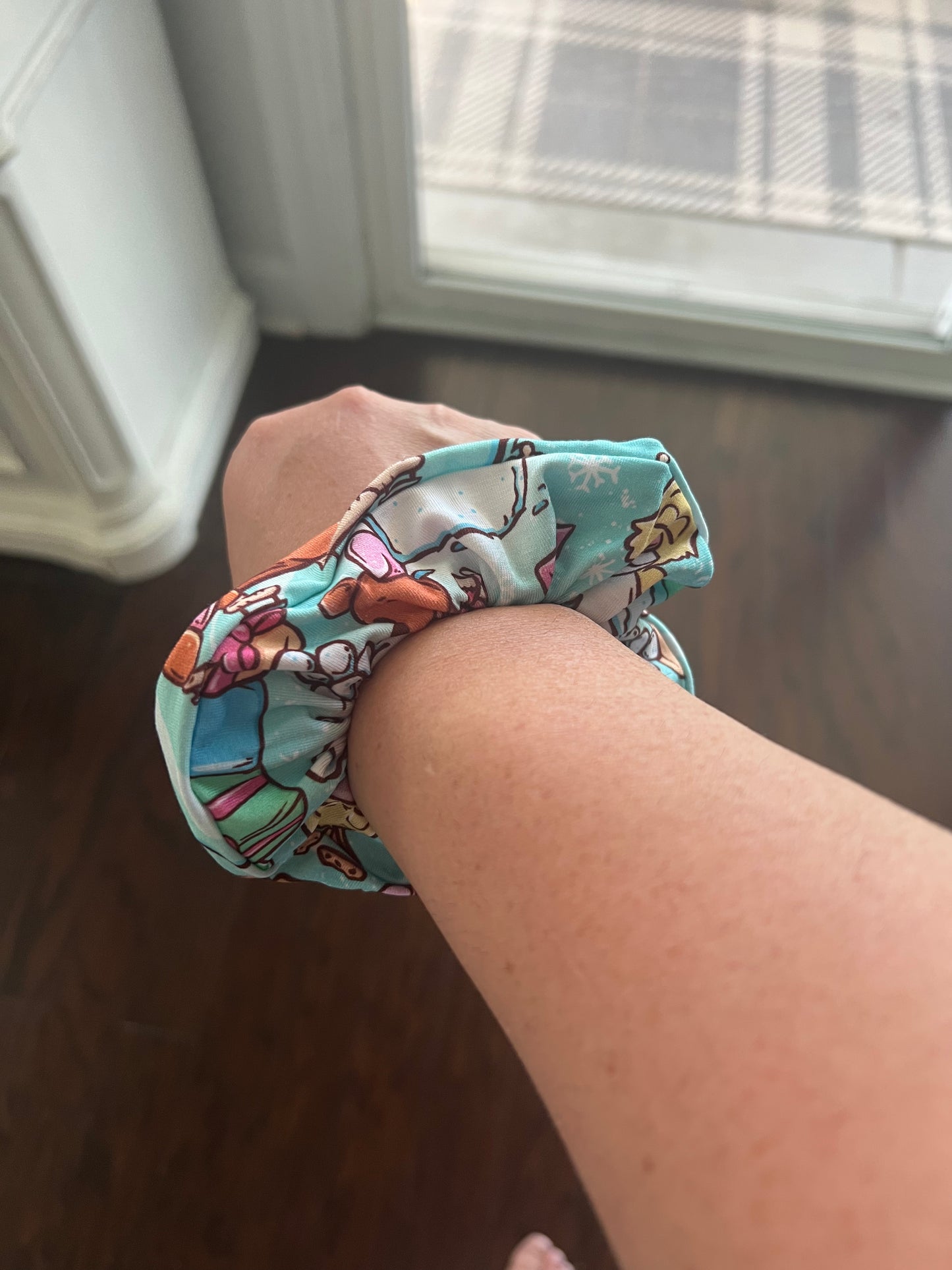 Bear and Friends Christmas Bamboo Scrunchie