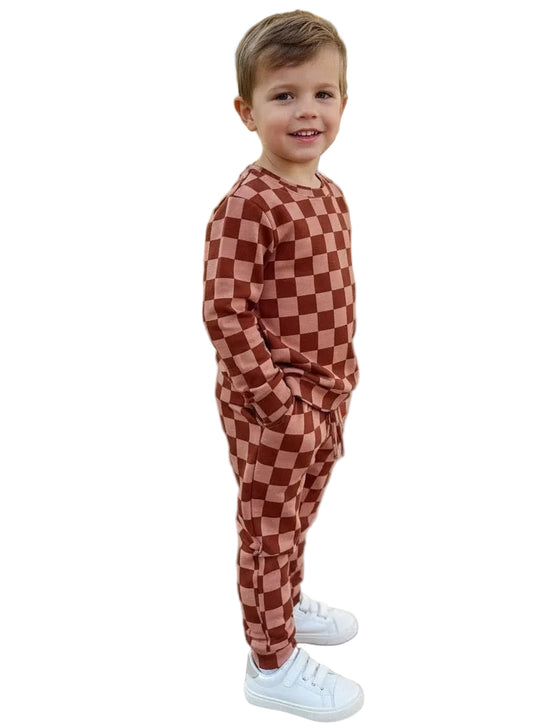 Pumpkin Spice French Terry Crewneck and Jogger Set