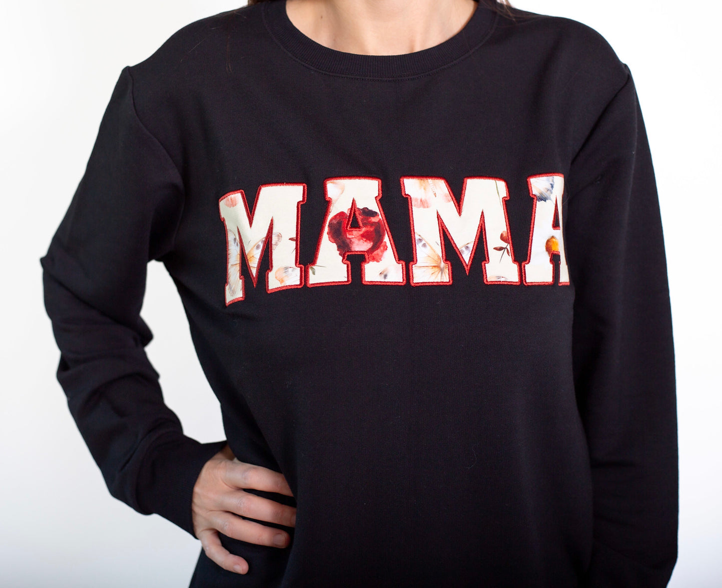 Fall Floral MAMA Crewneck Sweatshirt