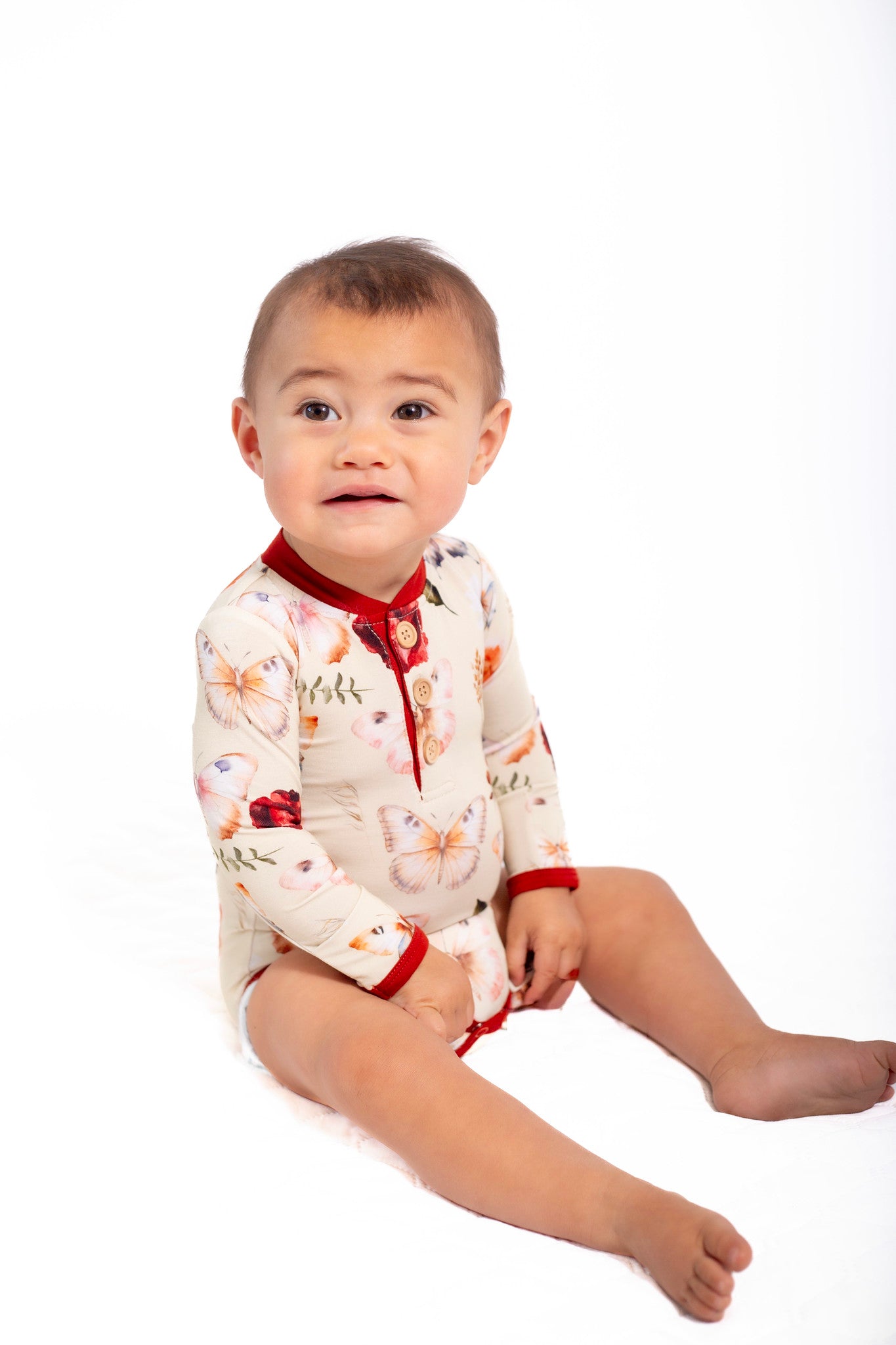 Fall Floral Long Sleeve Onesie