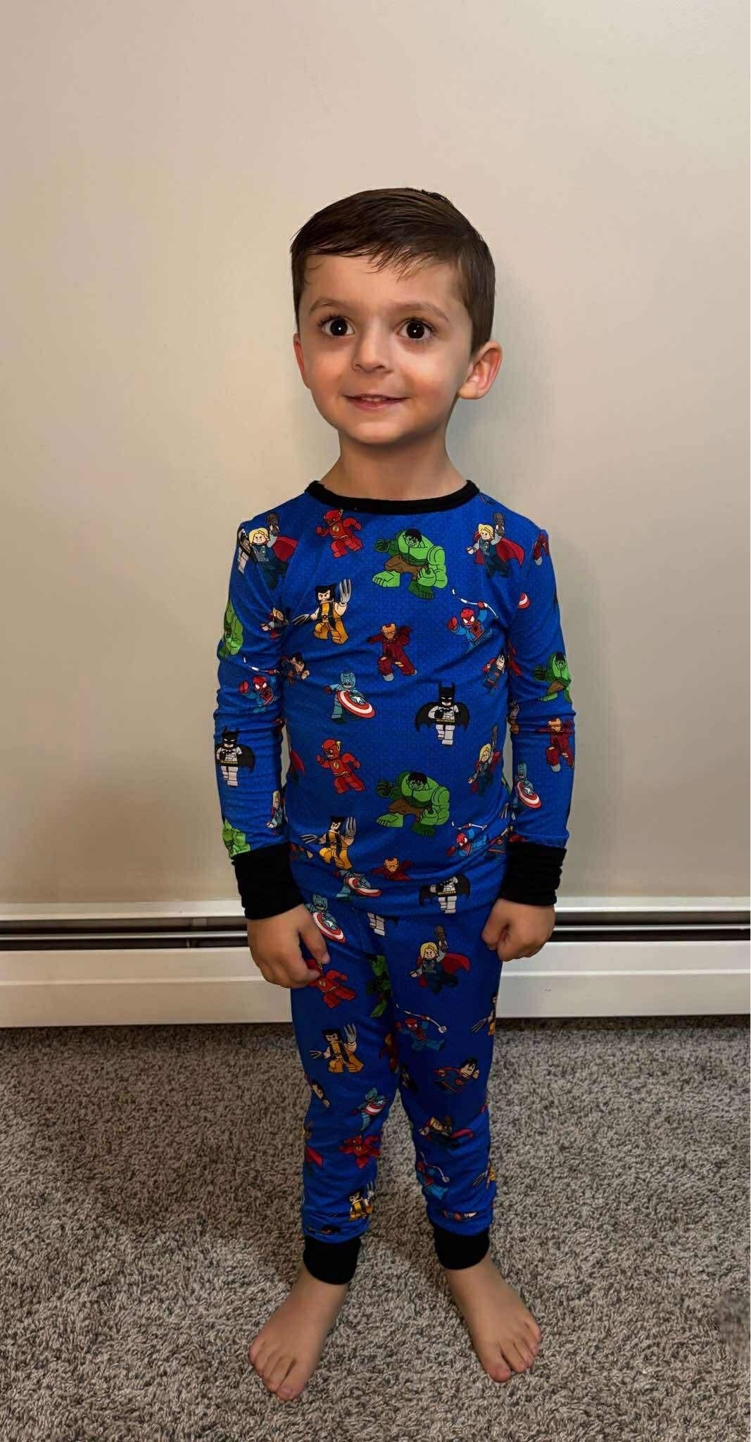 Block City Heroes Two Piece Pajama