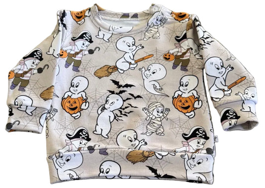 Friendly Ghost French Terry Child Crewneck