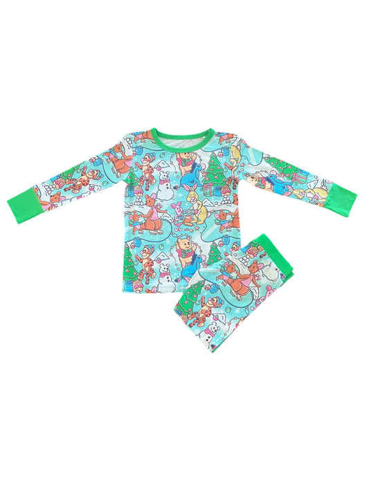 Bear and Friends Christmas Two Piece Pajama