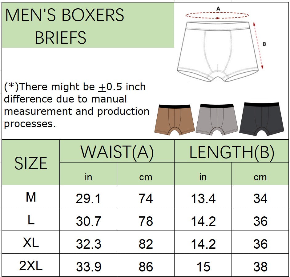 *NEW* Mens Bamboo Boxer Briefs 3pk