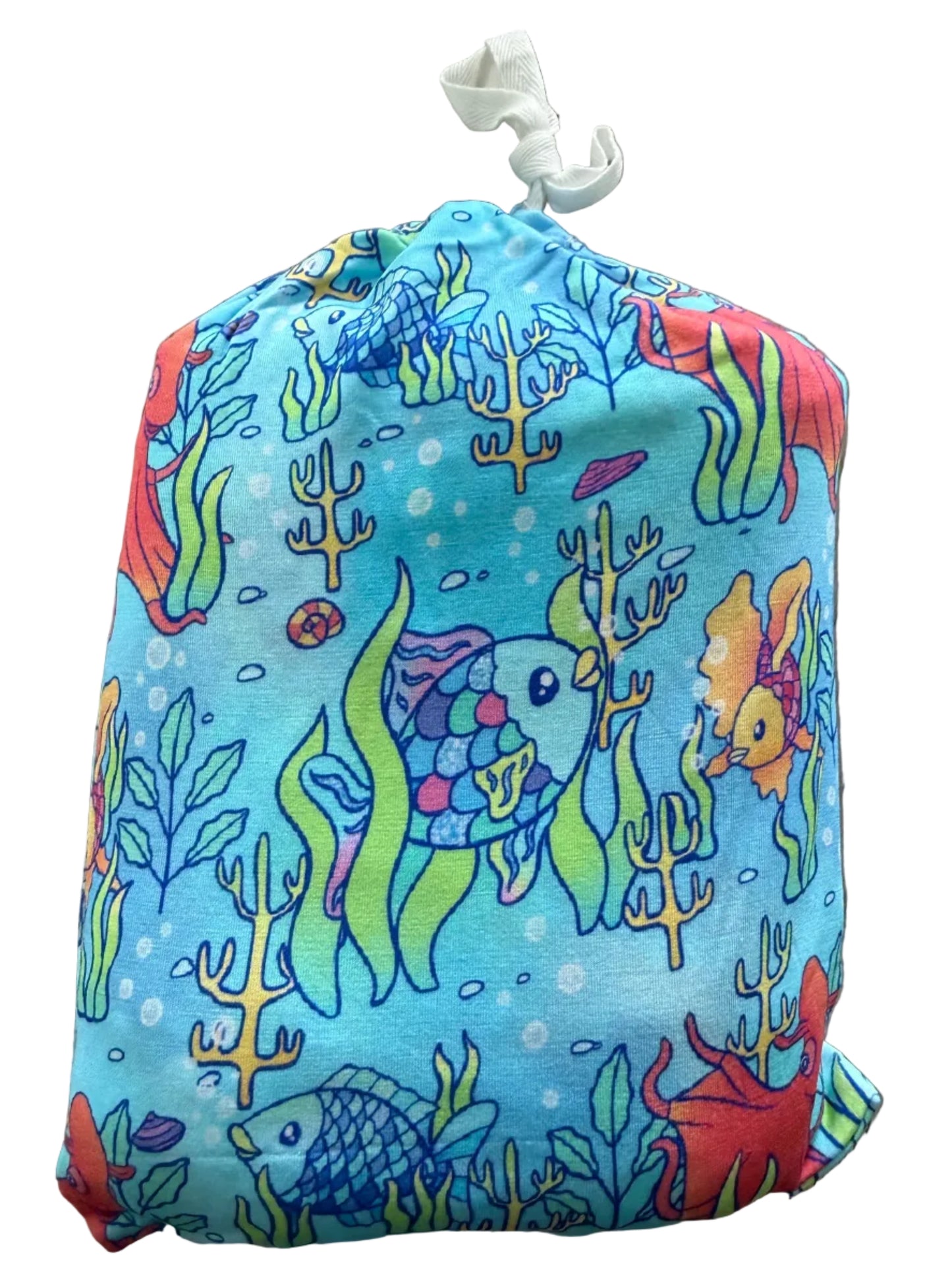 Ocean Friends Bamboo Crib Sheet