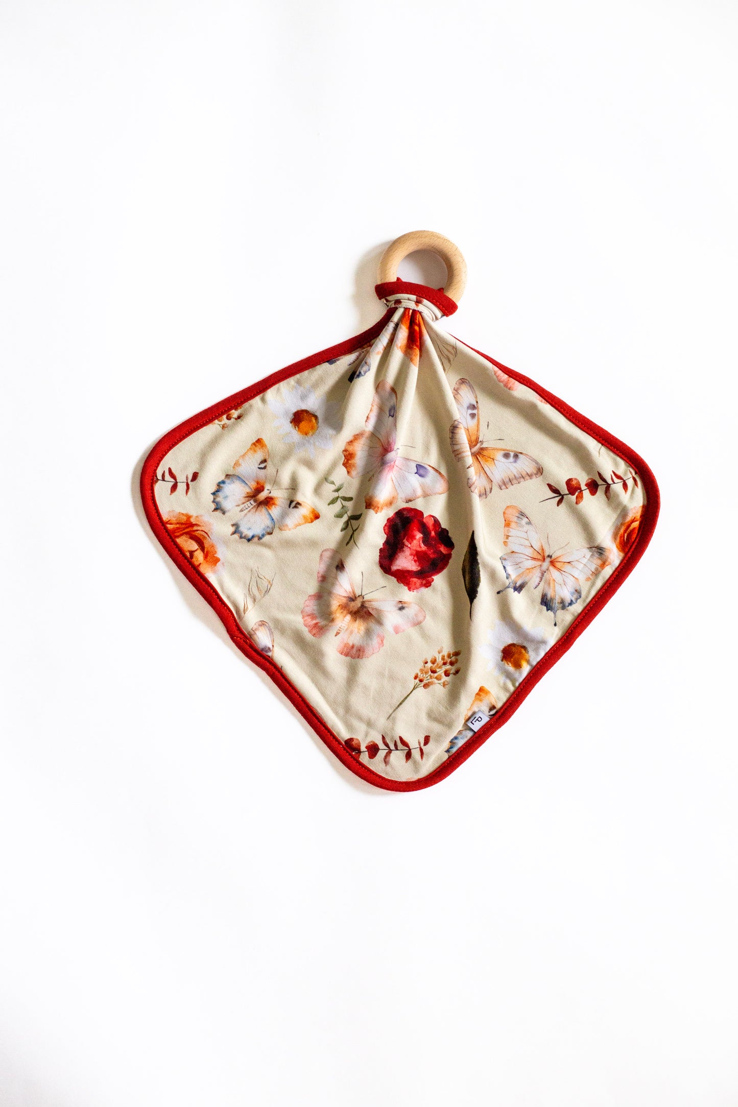 Fall Floral Wooden Ring Lovey