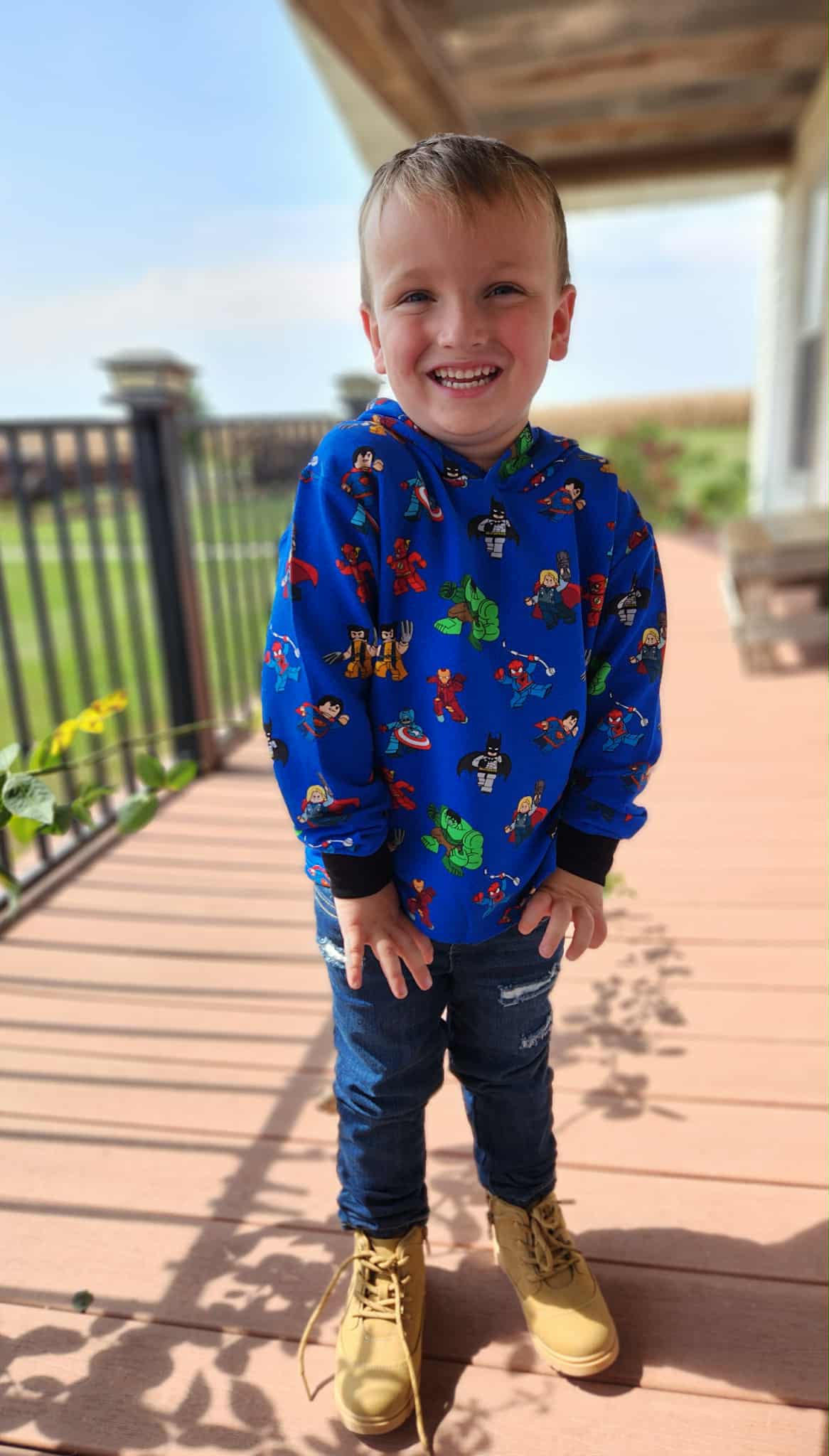 Block City Heroes Child Hoodie Lounge Sweatshirt