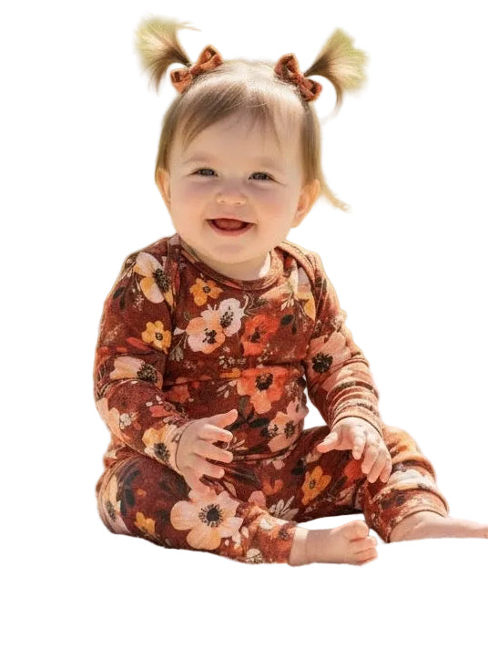 Autumn Bloom Long Sleeve Onesie and Pants Set
