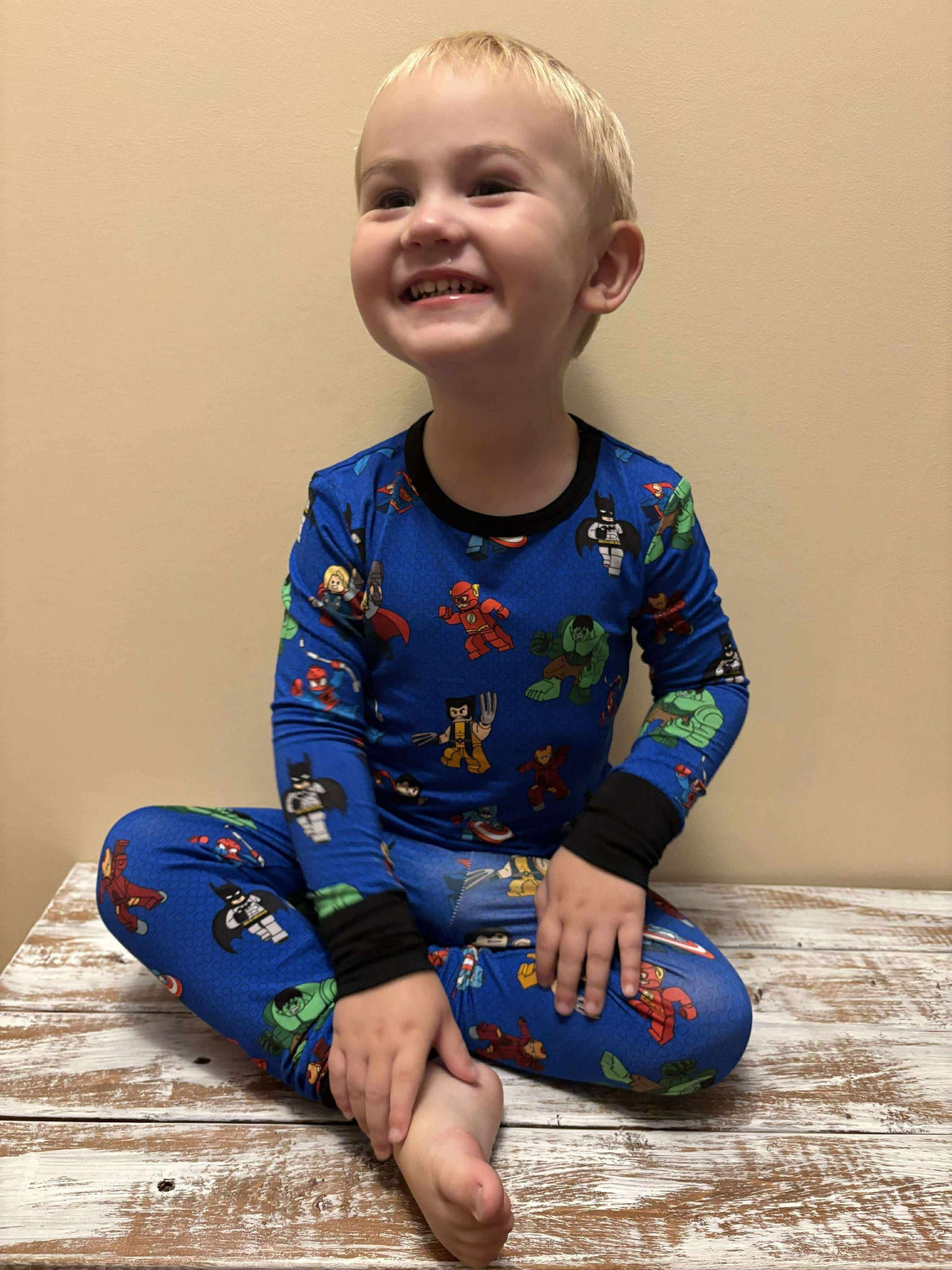 Block City Heroes Two Piece Pajama