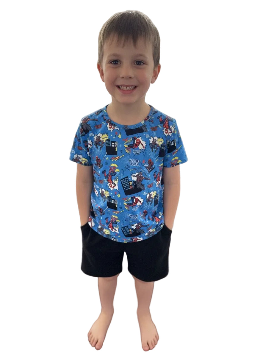 Hero in the City Bamboo TShirt & French Terry Shorts