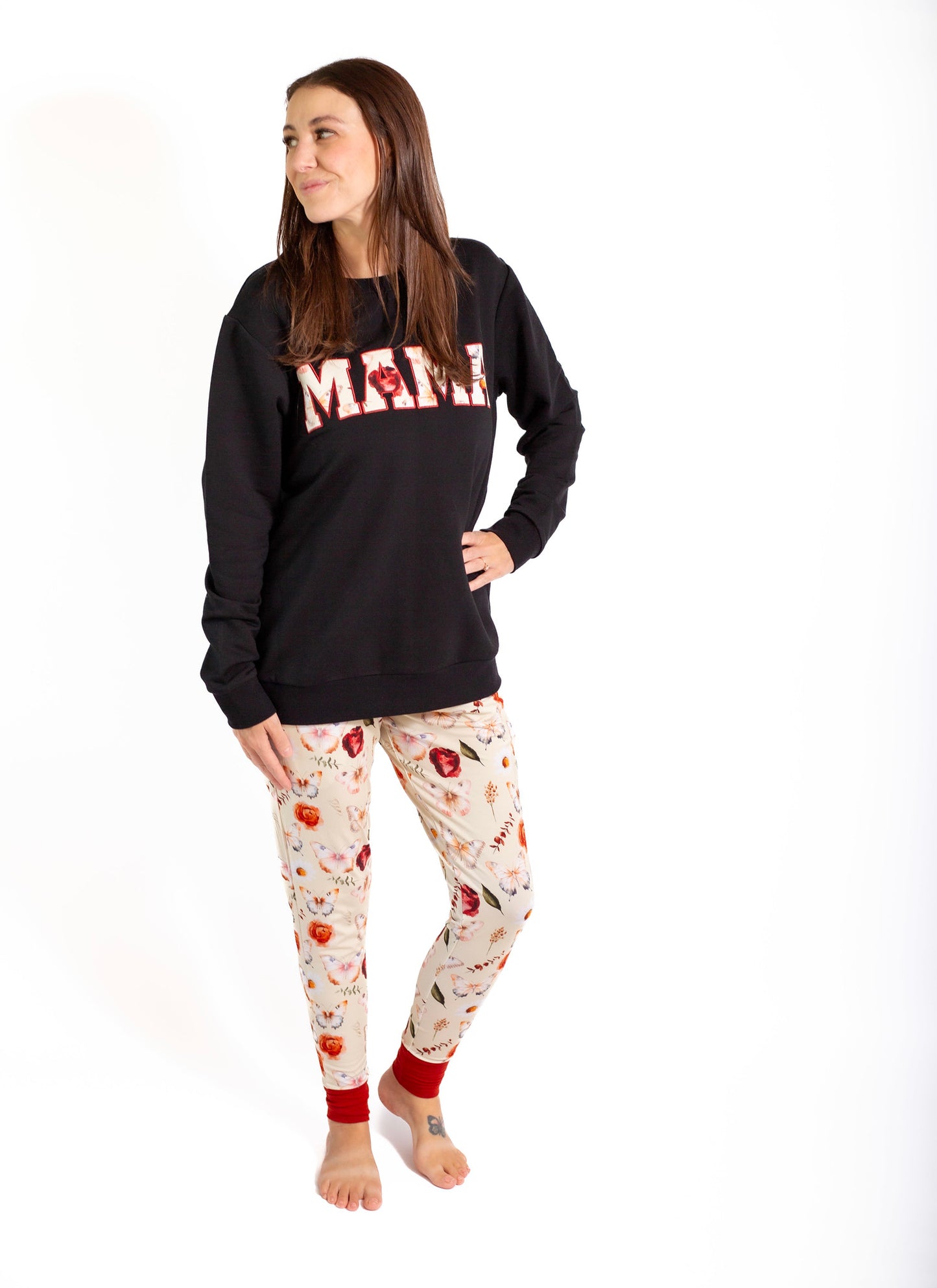 Fall Floral MAMA Crewneck Sweatshirt