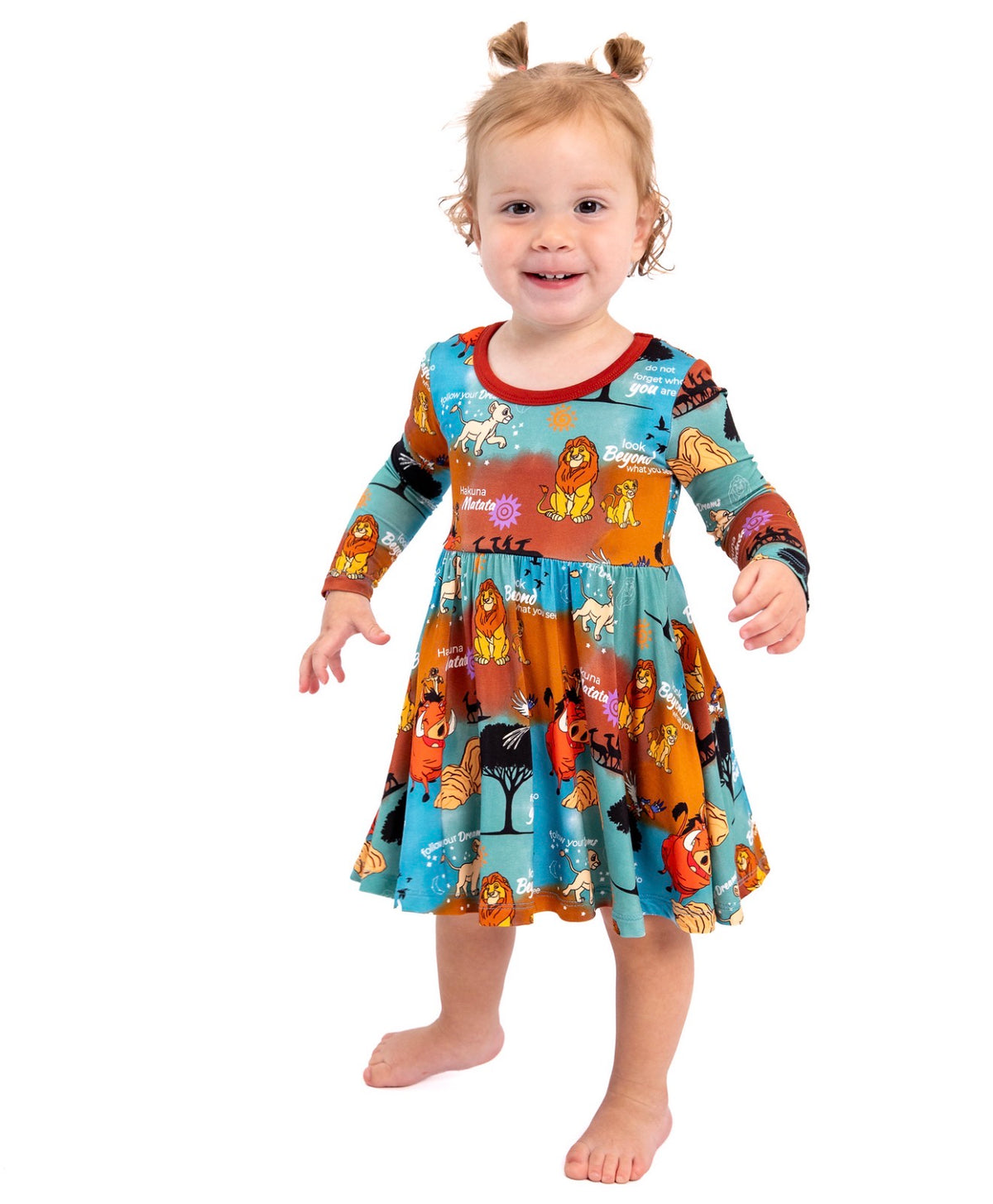 Hakuna Matata Long Sleeve Twirl Dress