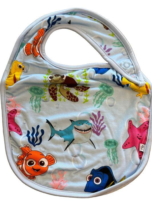 Just Keep Swimming Bamboo Bib