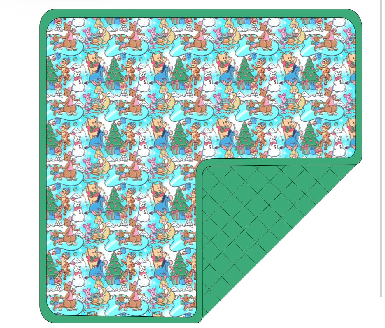 Bear and Friends Christmas 60x60 Quilted Blanket 2.0 Tog *Limited Edition*