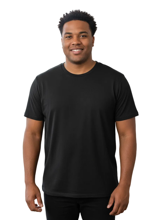 Solid Black Bamboo T-Shirt