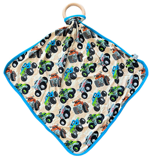 Monster Trucks Wooden Lovey- Large