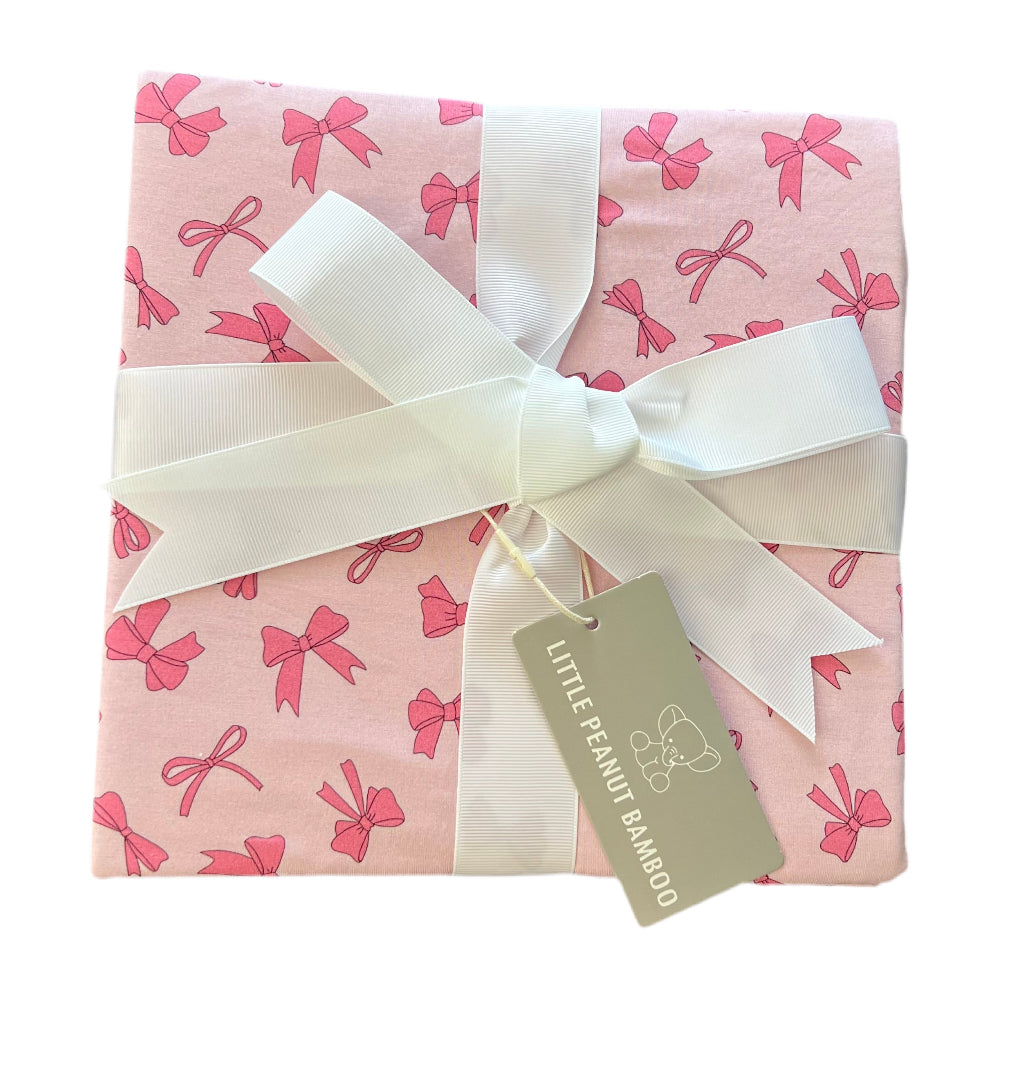 Bows Double Layered Bamboo Blanket 50x50