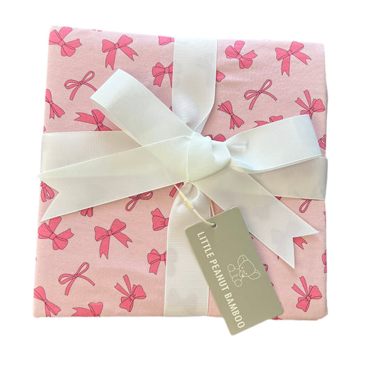 Bows Double Layered Bamboo Blanket 50x50