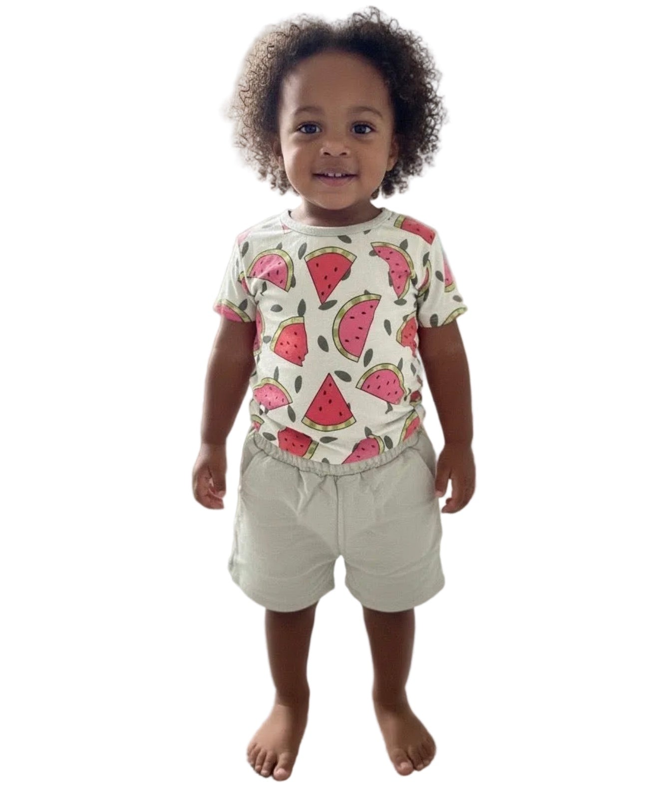 Watermelon Sugar Bamboo TShirt & French Terry Shorts