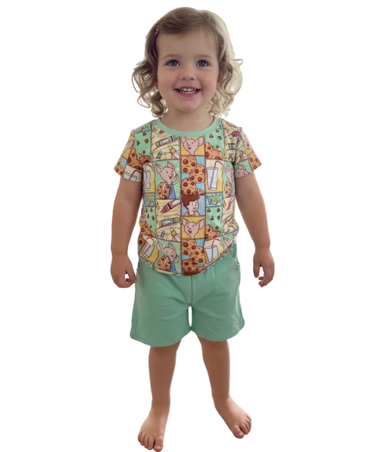 Just One Bite French Terry Shirt & Shorts