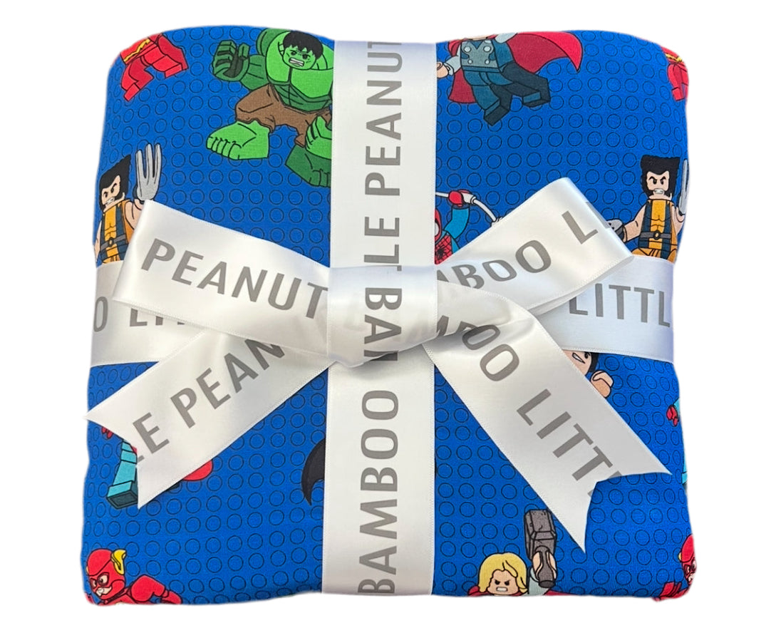 Block City Heroes Double Layered Bamboo Blanket 50x50