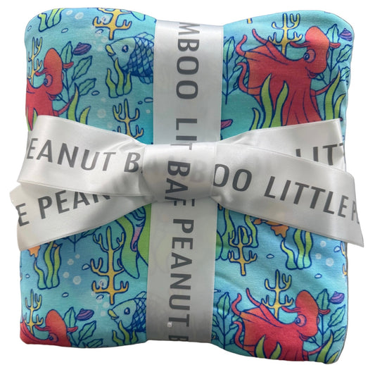Ocean Friends Double Layered Bamboo Blanket 50x50