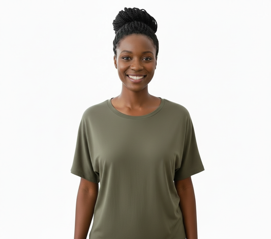 Plain Olive Bamboo T-Shirt