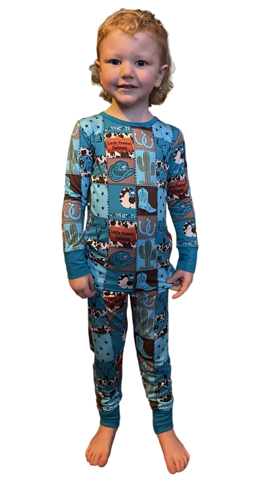 Little Peanut Saloon Two Piece Pajama